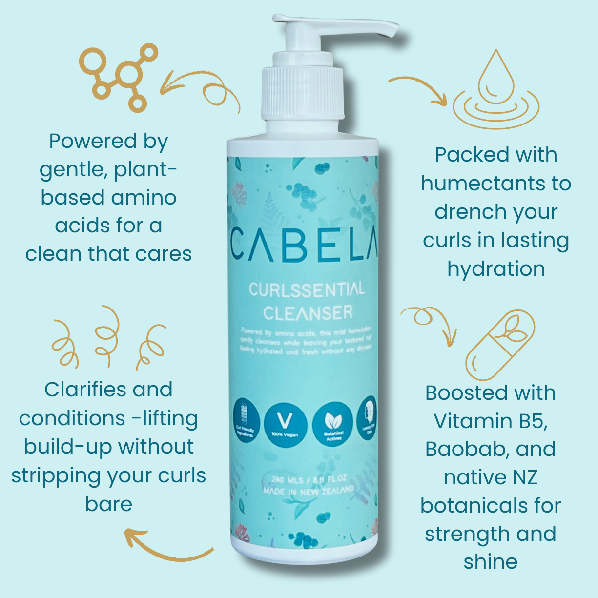 CURLSSENTIAL CLEANSER | Gentle Curl Cleanser for Curly Hair