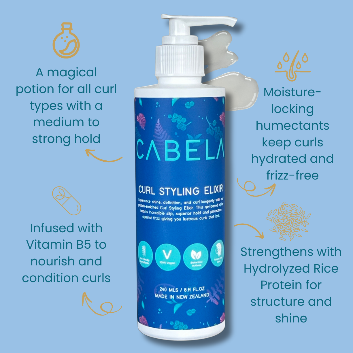 CURL STYLING ELIXIR | Strong Hold Gel for Curly Hair