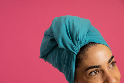 Silk Lined Tubular Hair Wrap | Silk Buff | Splash Happy | NZ