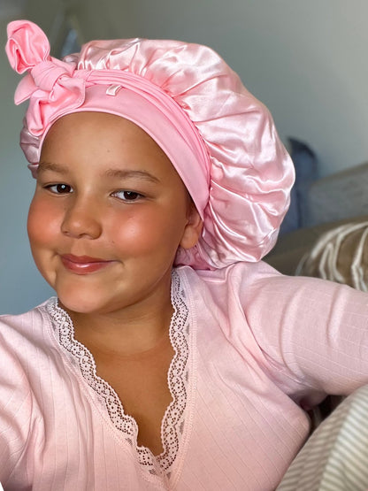 Cloud Bonnet | 100% Mulberry Silk Hair Cap | Splash Happy | NZ